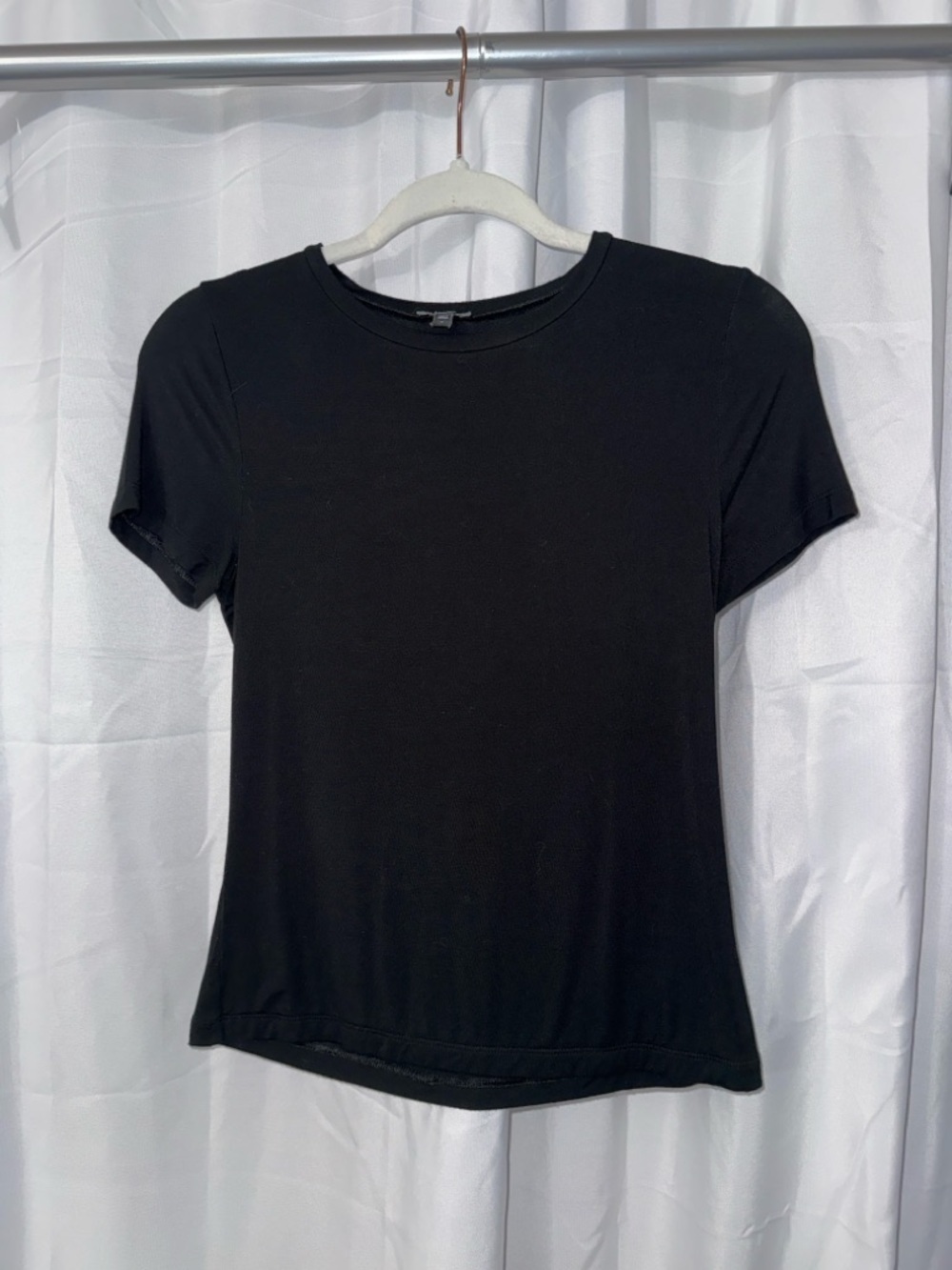 Express Black Crewneck Short Sleeve Tee